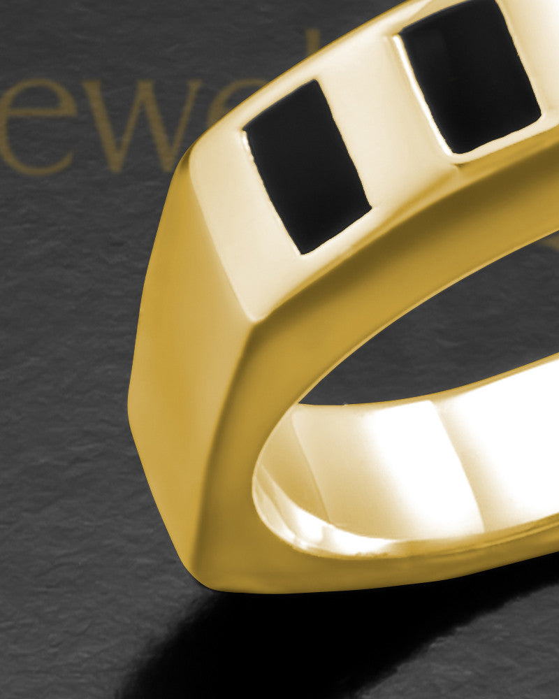 Ladies 14K Gold Commemoration Ashes Ring