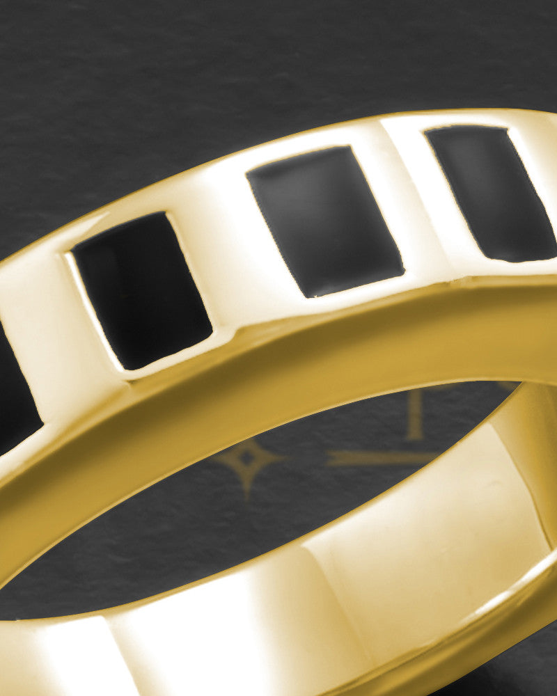 Men's 14k Gold Efficient Cremation Ring