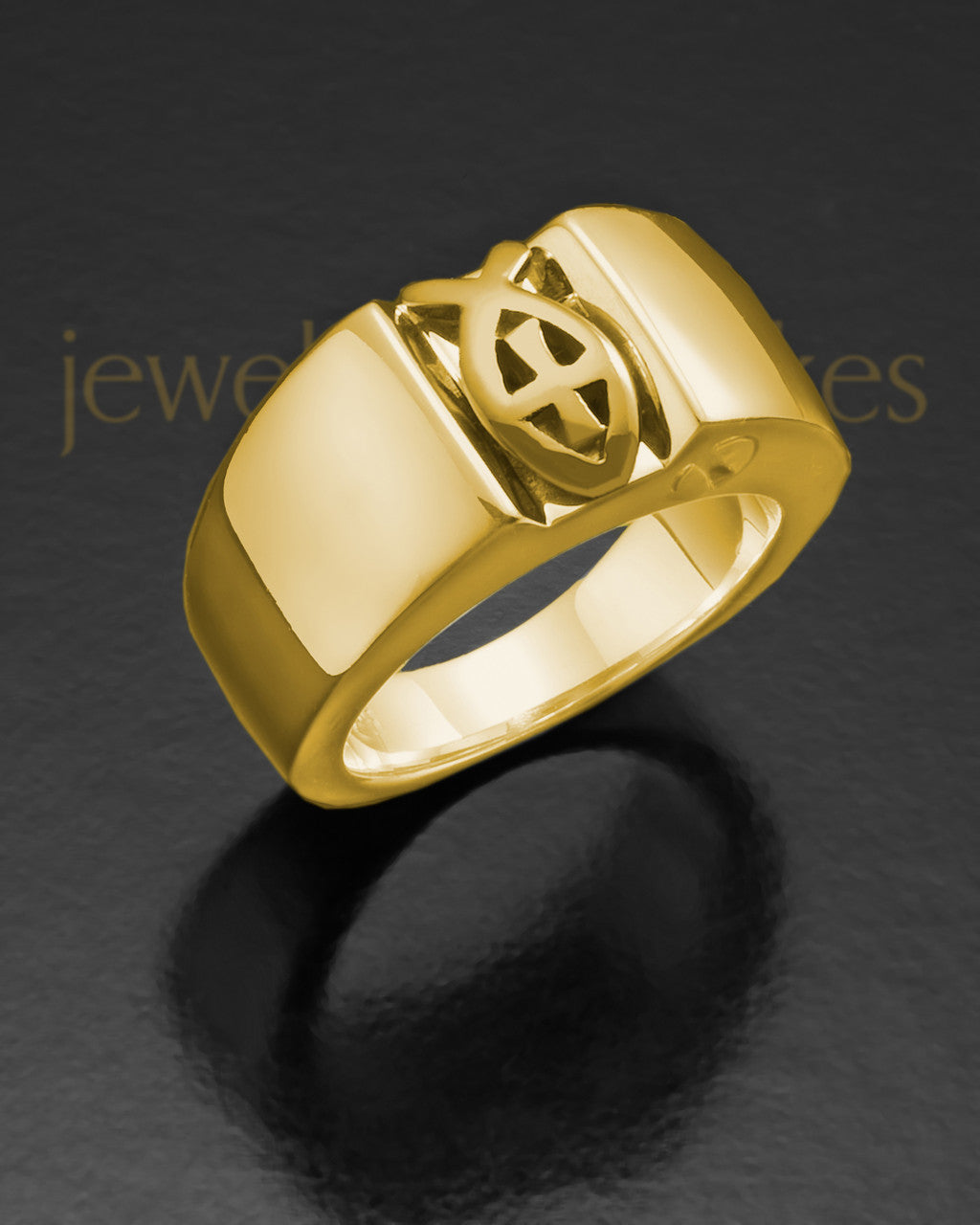 Men's 14k Gold Devout Ring for Ashes