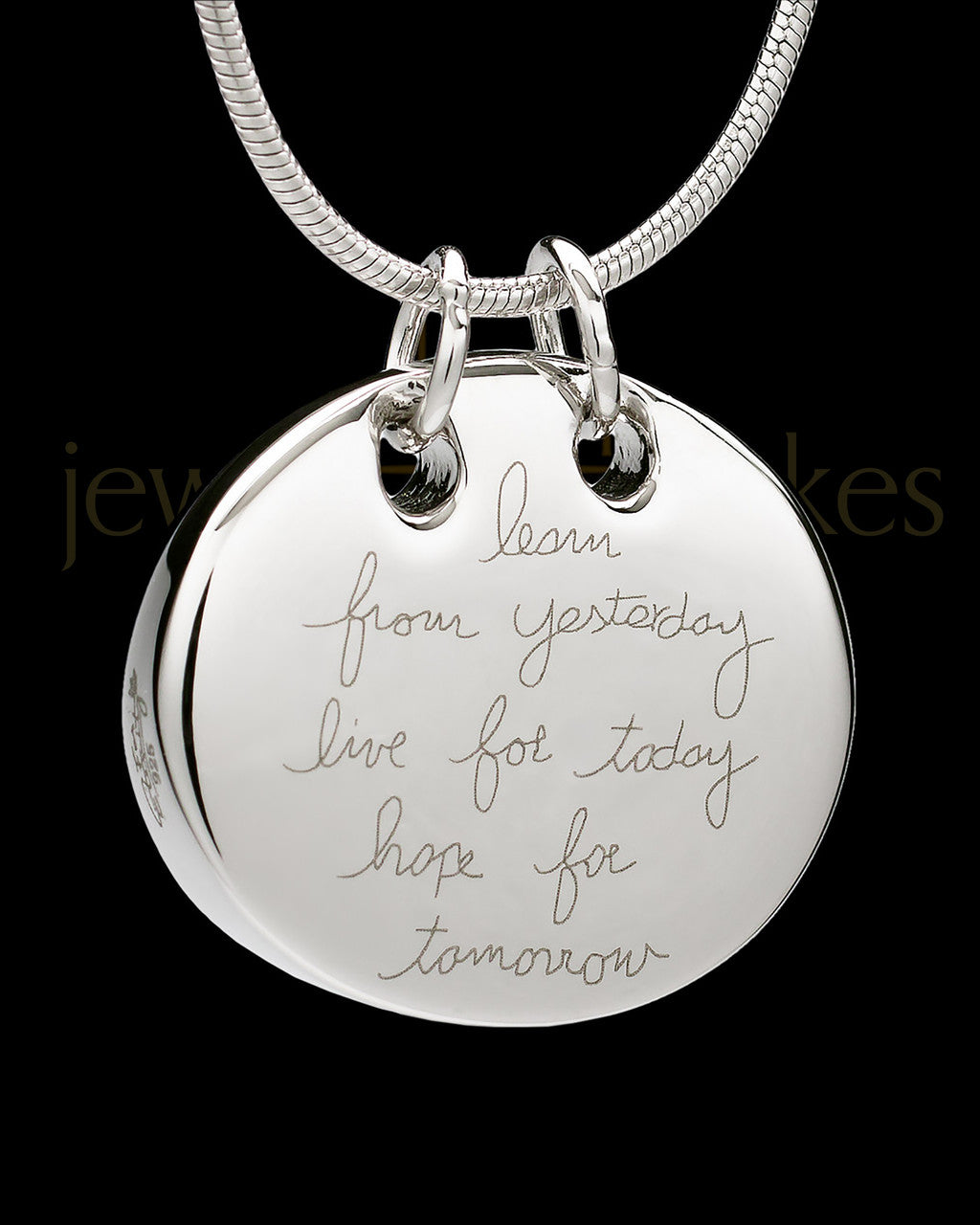 Sterling Silver Ambition Permanently Sealed Waterproof Cremation Pendant
