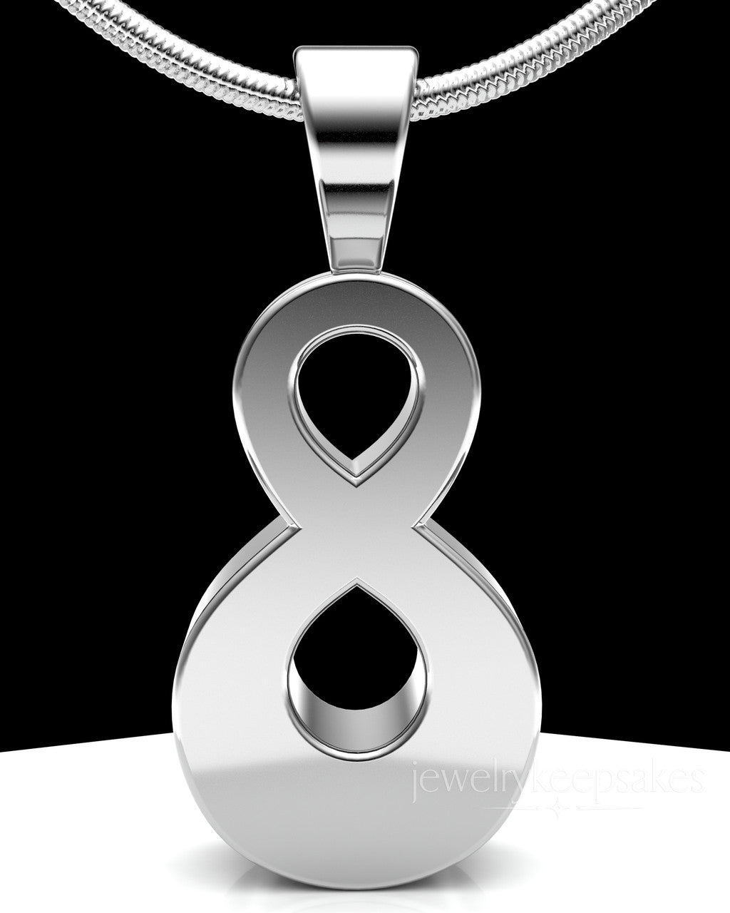 Sterling Silver Perpetual Love Permanently Sealed Waterproof Jewelry