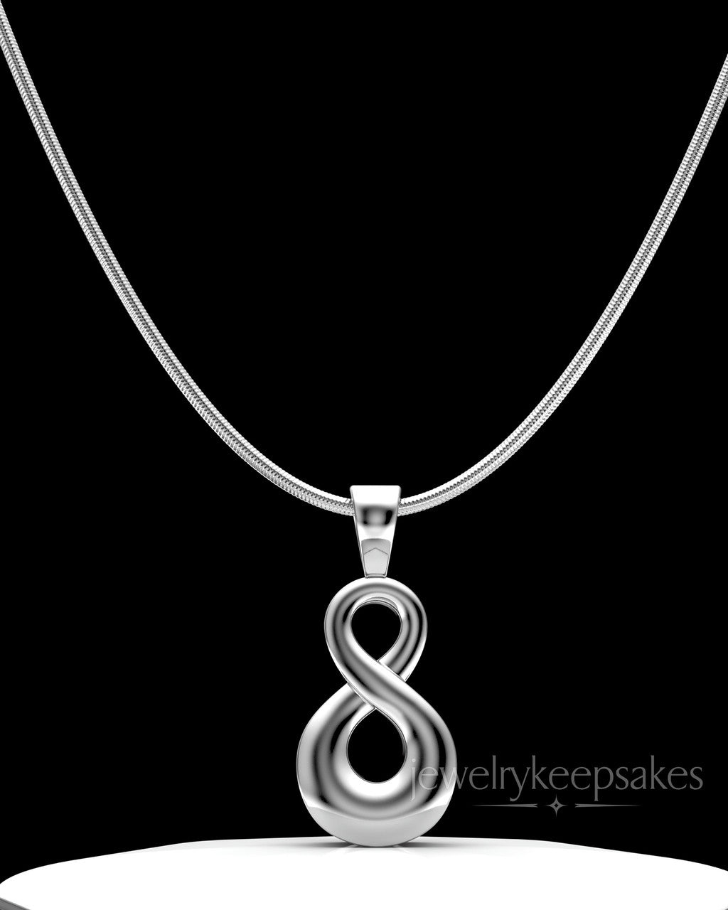 Sterling Silver Perpetual Love Permanently Sealed Waterproof Jewelry