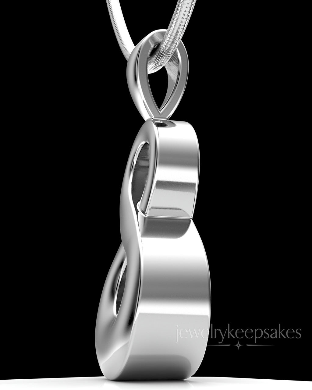 Sterling Silver Perpetual Love Permanently Sealed Waterproof Jewelry