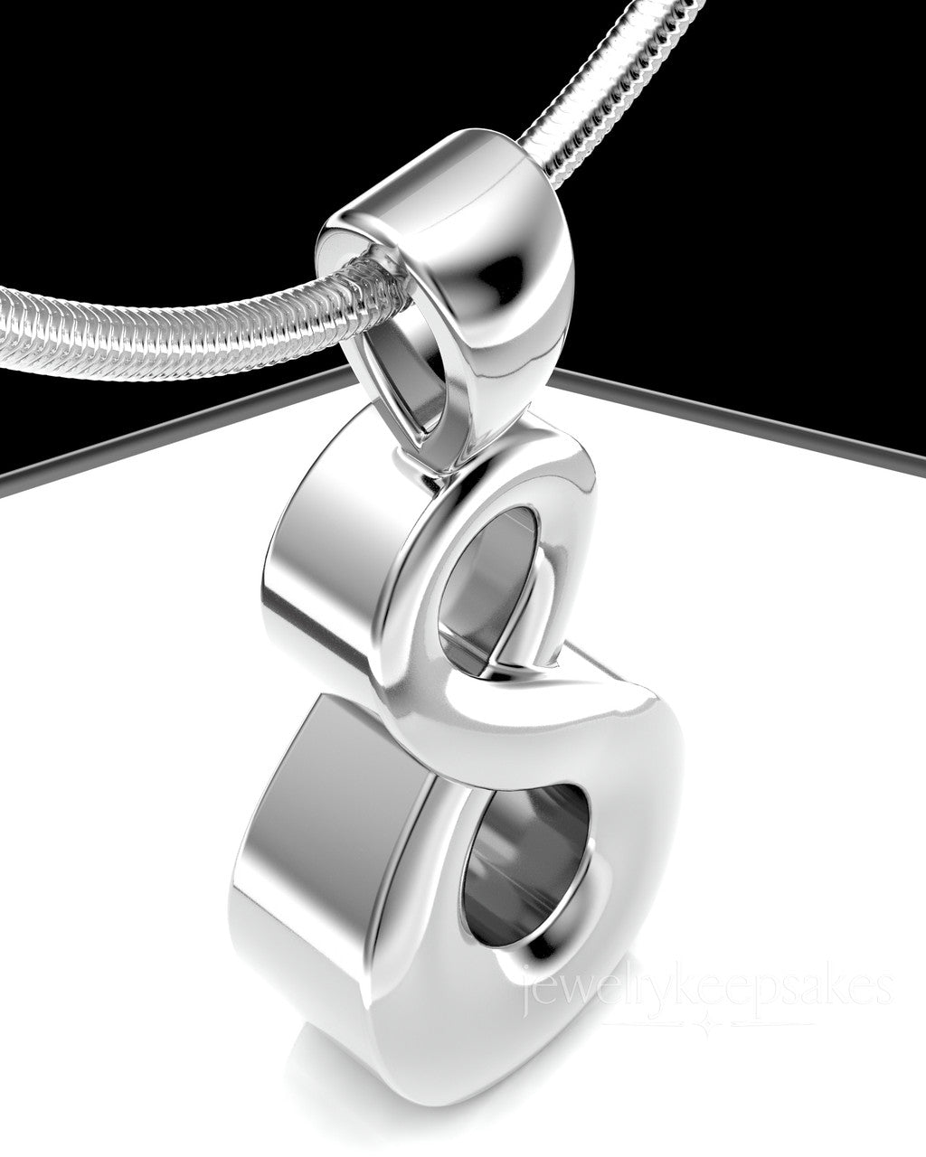 Sterling Silver Perpetual Love Permanently Sealed Waterproof Jewelry