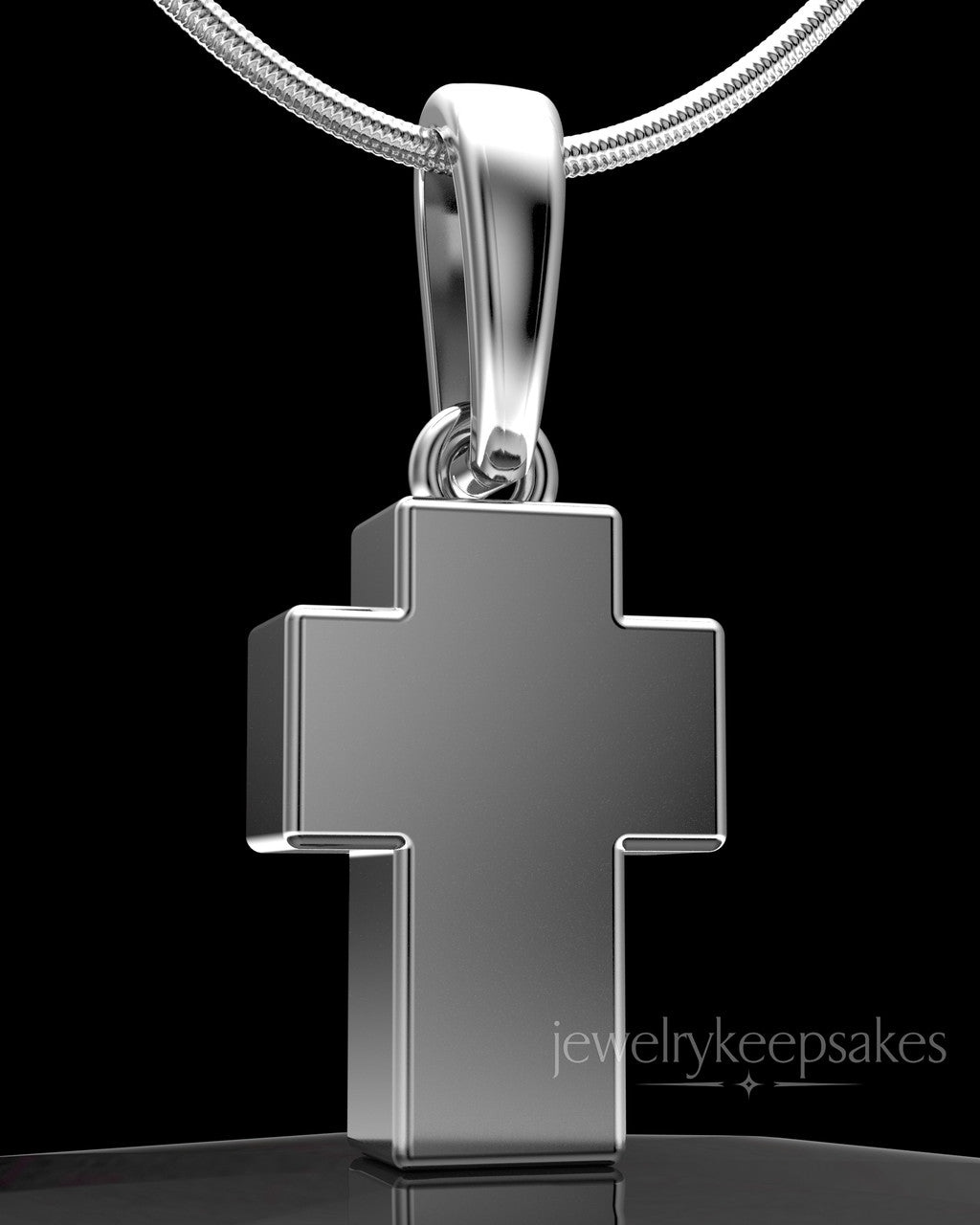 Sterling Silver Blessed Permanently Sealed Waterproof Cross