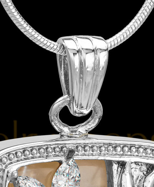 Sterling Silver Clear Spring Garden Memorial Charm
