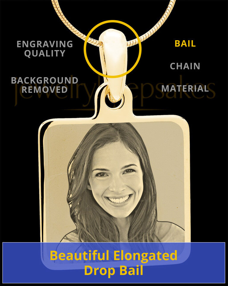 Gold Plated over Stainless Photo Square