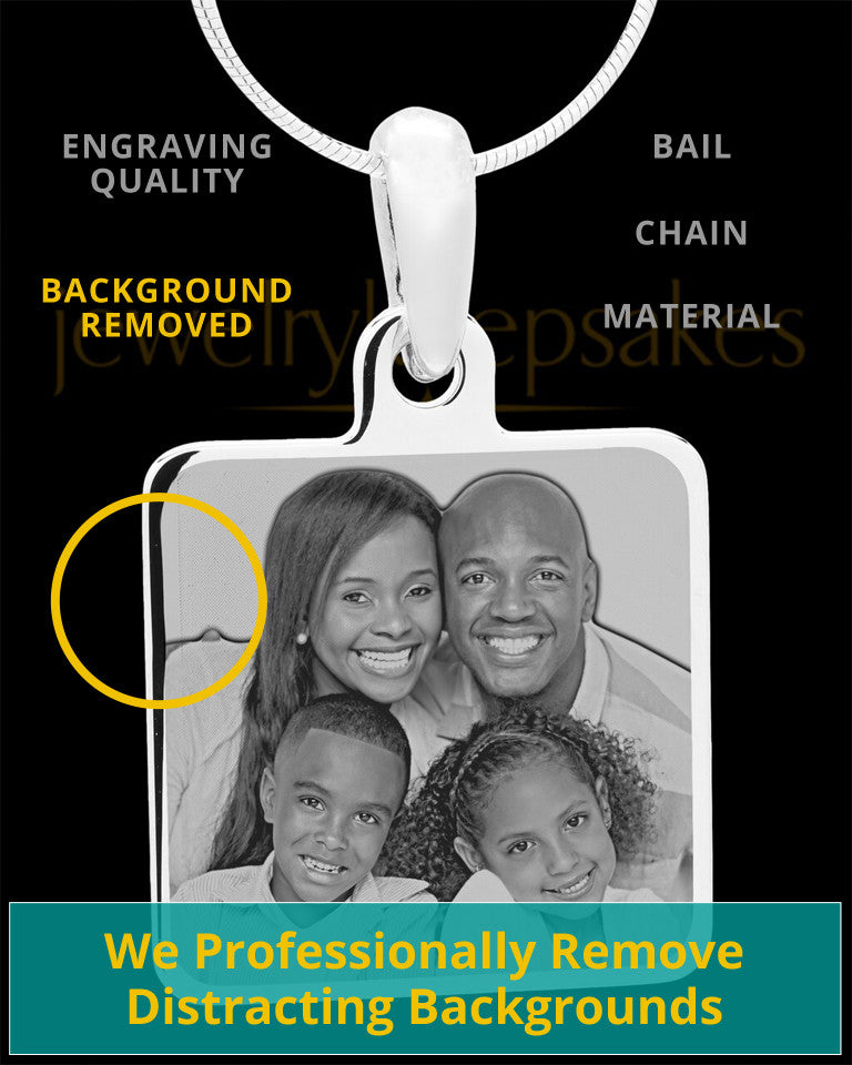 Photo Engraved Stainless Steel Square