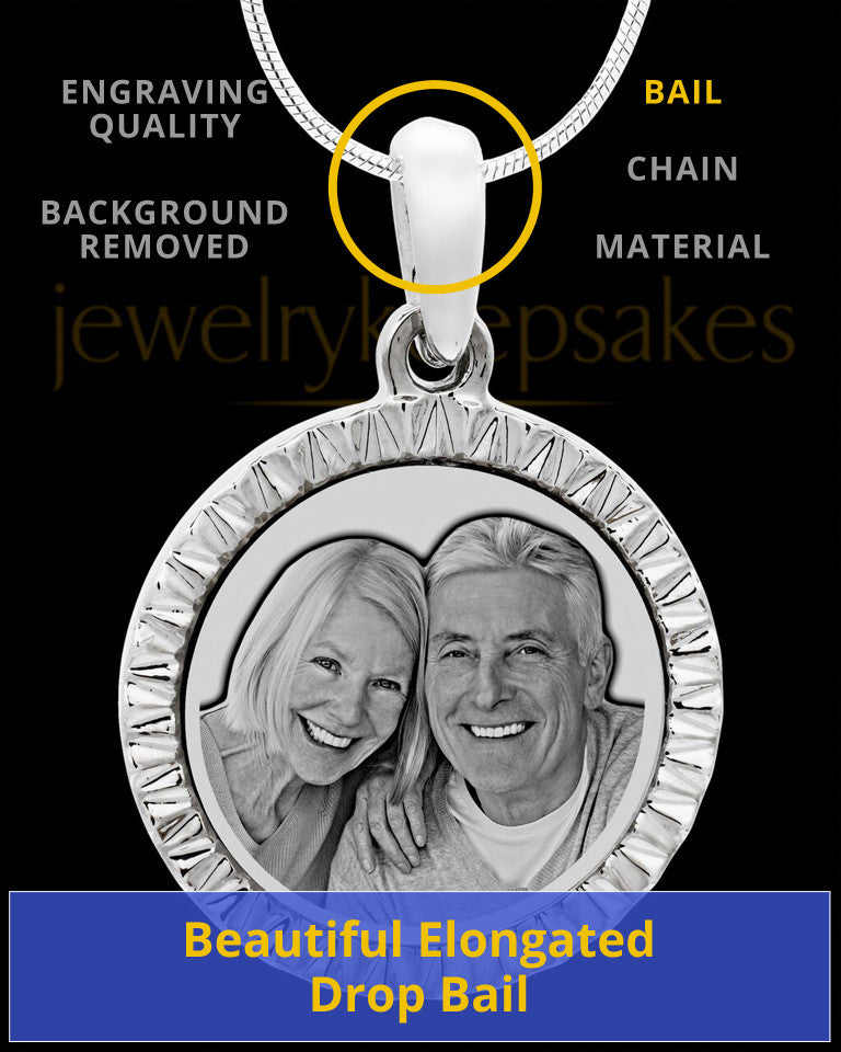 Photo Engraved Stainless Steel Etched Circle