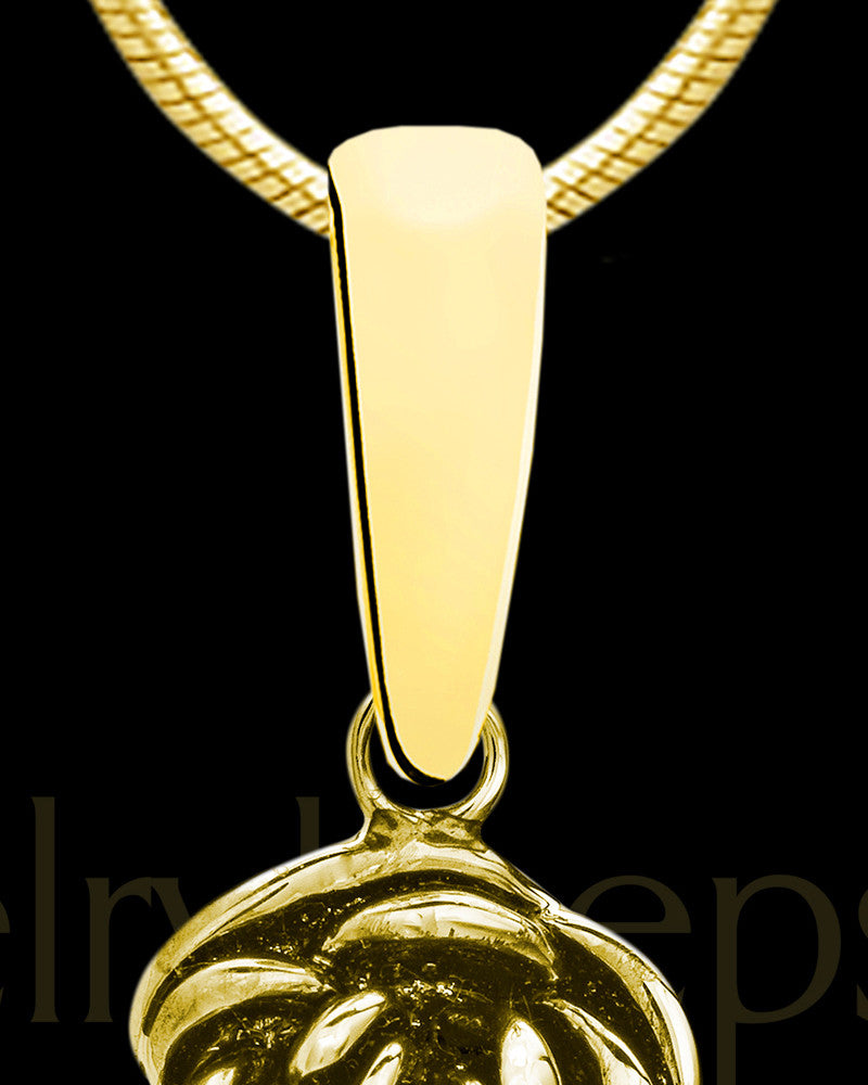 Gold Plated Flowered Wing Permanently Sealed Waterproof Jewelry