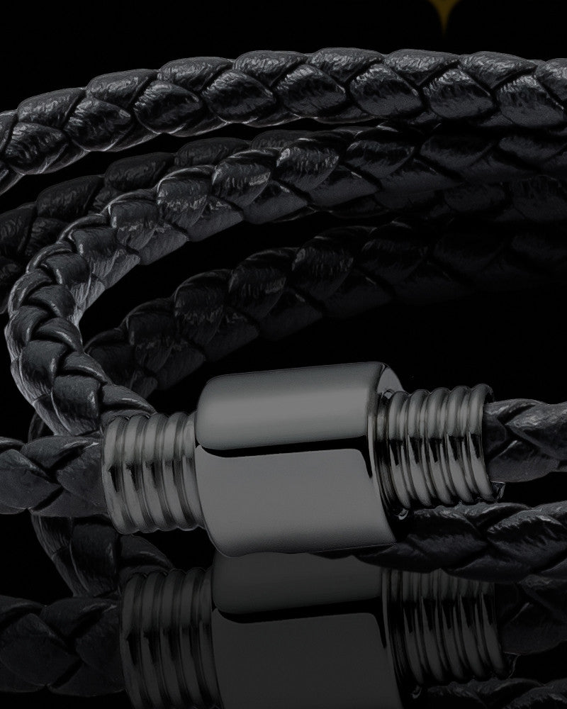 Black Plated over Stainless Eternal Bracelet Keepsake Jewelry