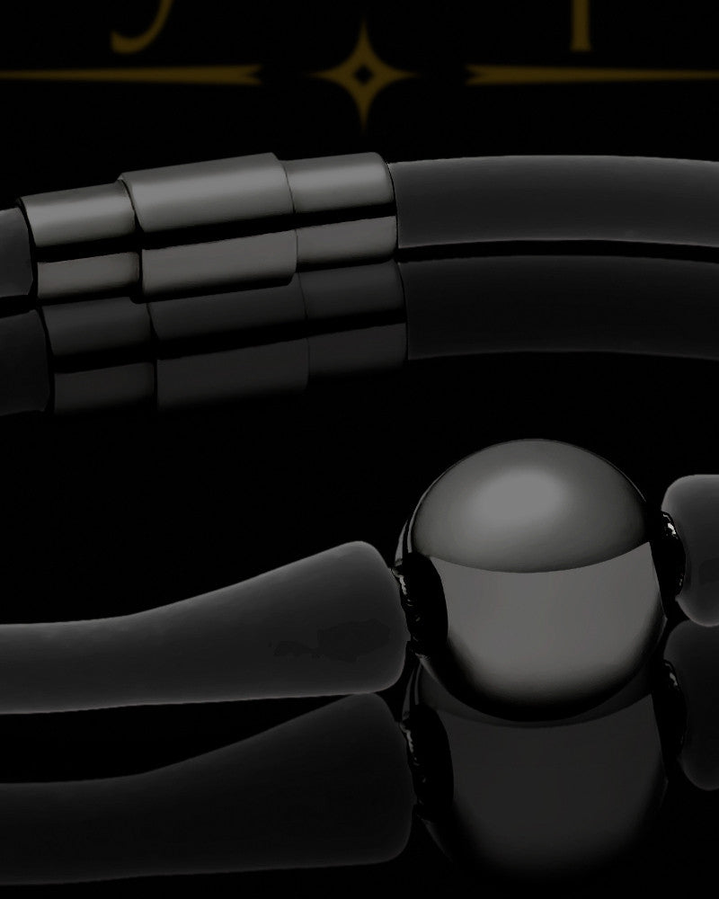 Black Plated over Stainless Gentle Bracelet Keepsake Jewelry