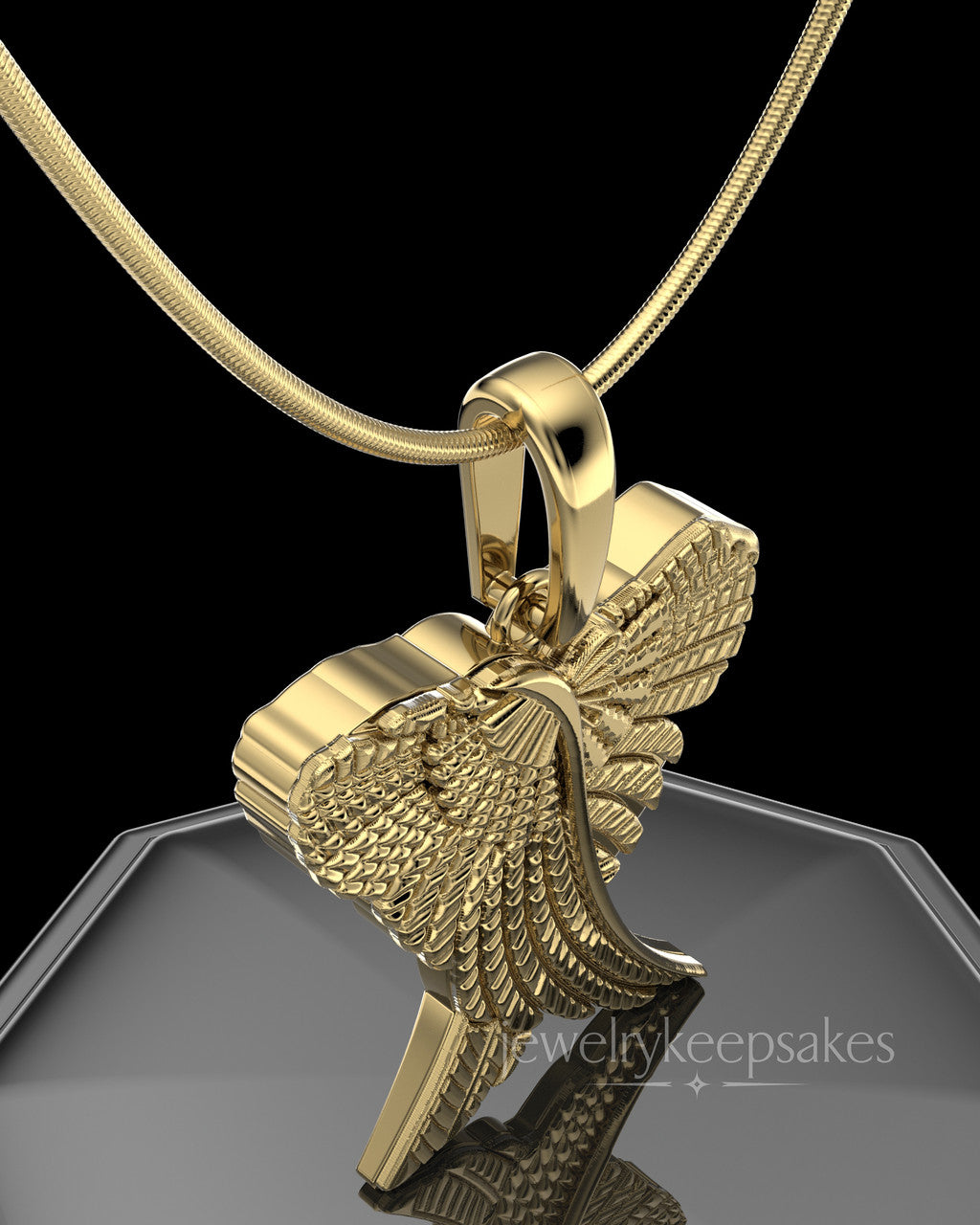 Gold Sterling Silver Virtuous Permanently Sealed Waterproof Jewelry Urn