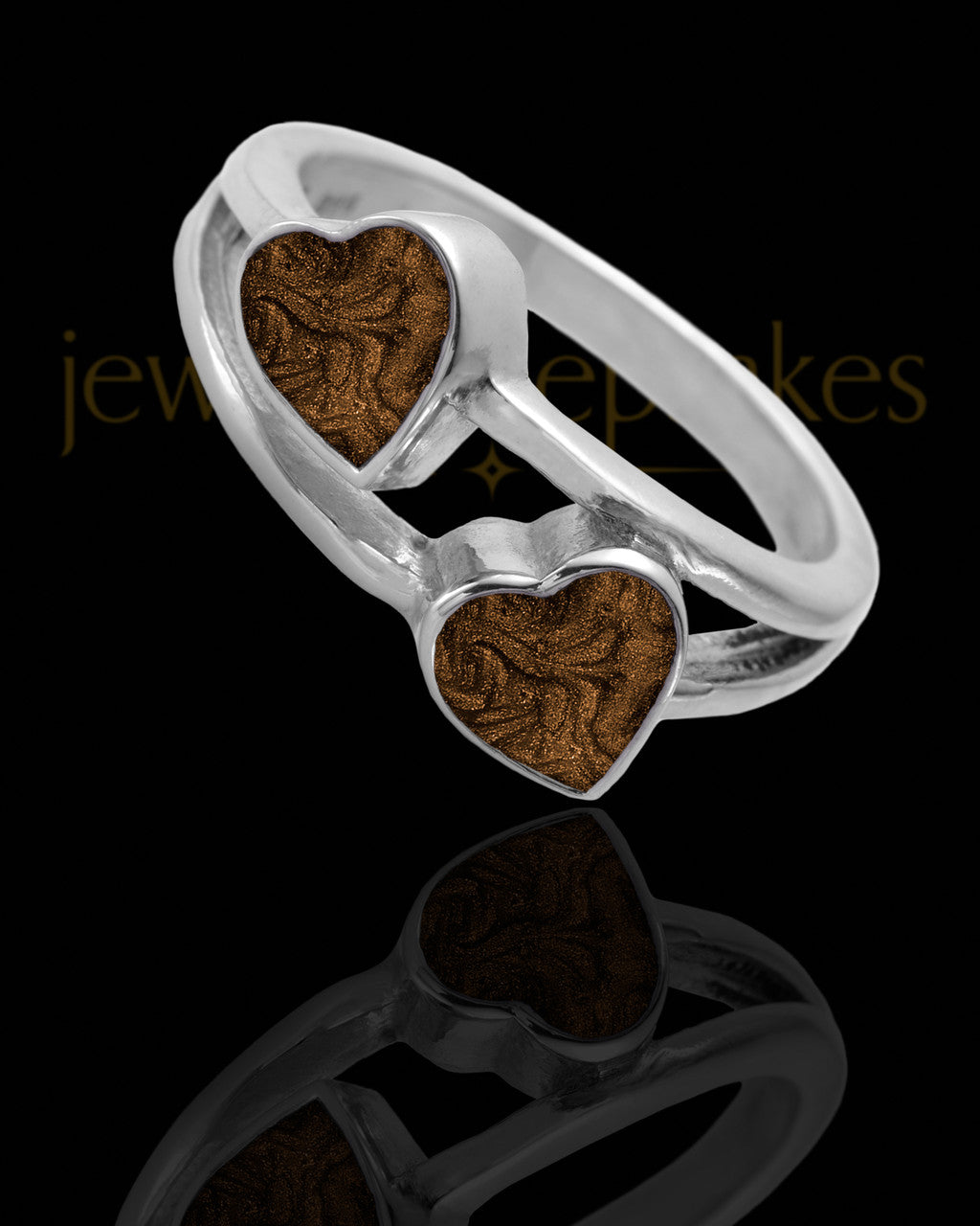 Ladies Finchley with Coffee Silver Ash Ring