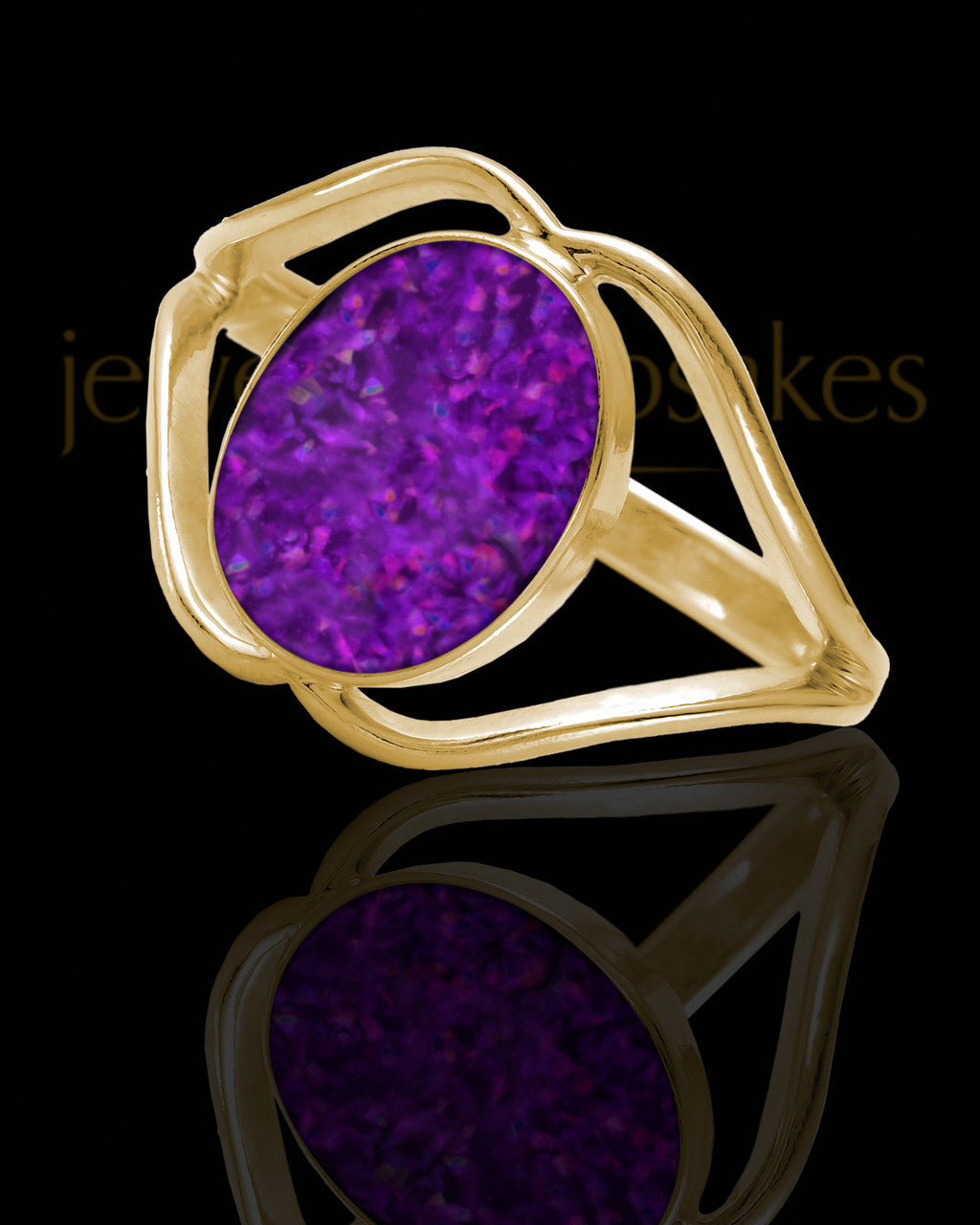 Solid 14K Gold Ladies Yardley Orchid Pearl Opal Ash Ring