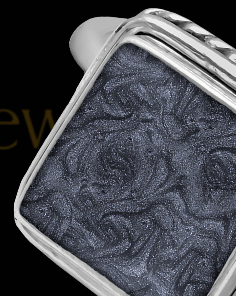 Ladies Calliope with Graphite Silver Ash Ring