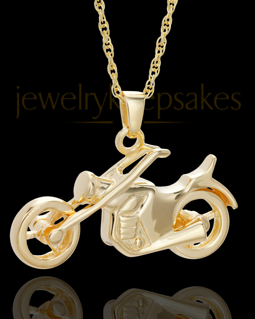 Cremains Jewelry Gold Vermeil Cruisin Necklace