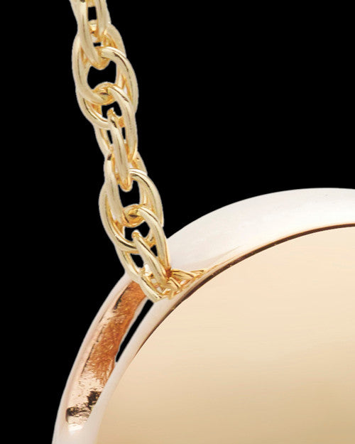 Spherical 14 Karat Gold Cremation Jewelry