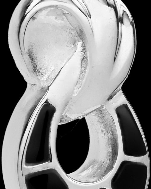 14K White Gold 2 Person Traditional Companion Infinity Ash Necklace