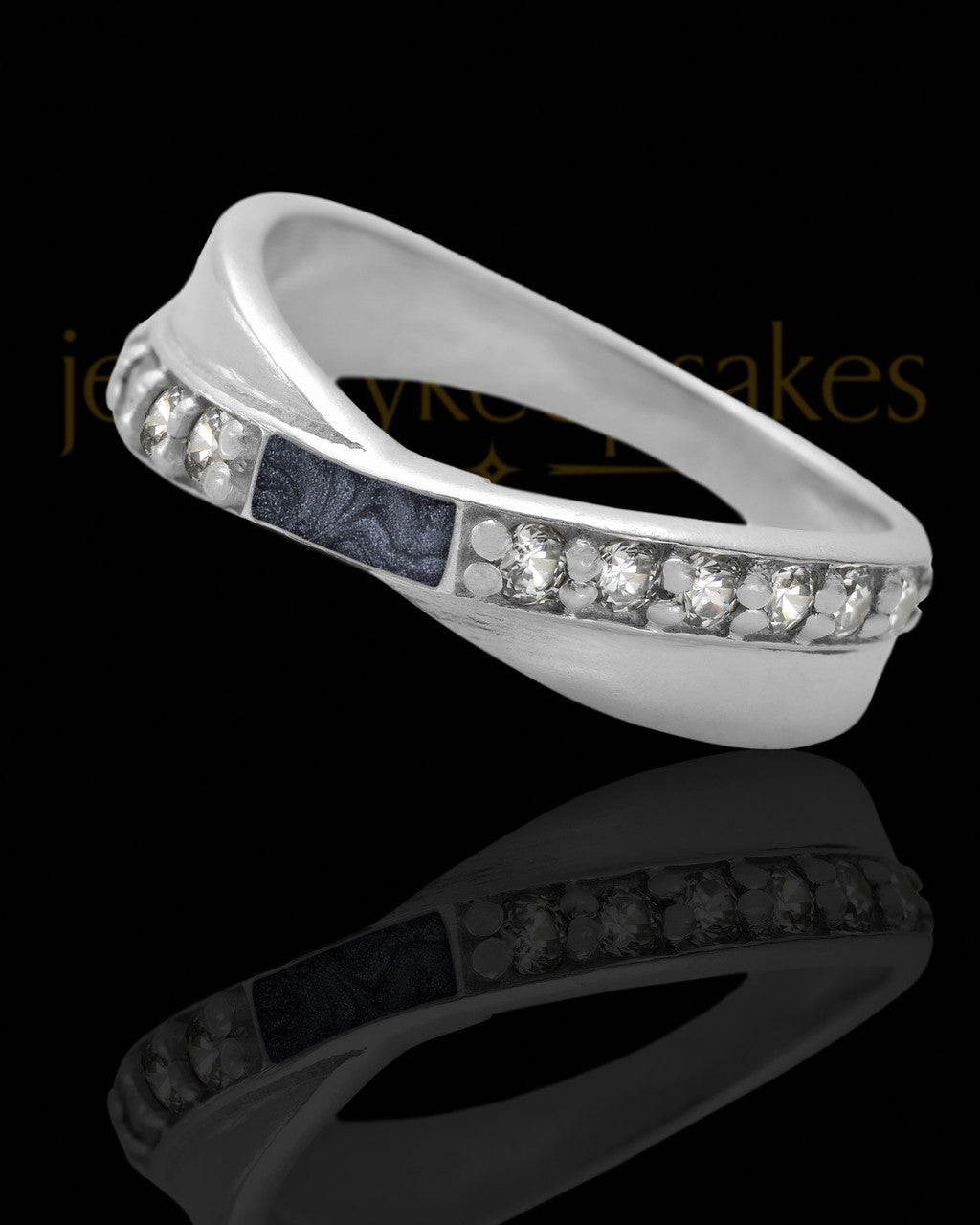 Ladies Botinelli with Graphite Silver Ash Ring