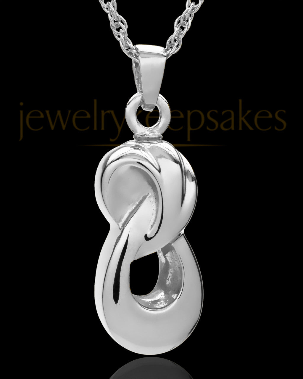 14K White Gold Infinity Companion Locket - 2 Person