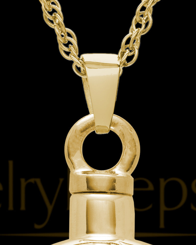 Keepsake Pendant Starburst - Gold Plated - Engravable
