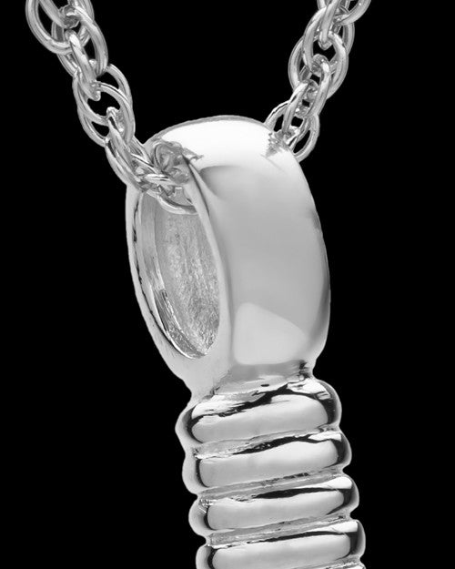 14K White Gold Hook Cremation Pendant