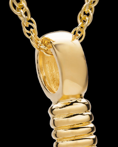 Hook Cremation Jewelry in 14K Yellow Gold