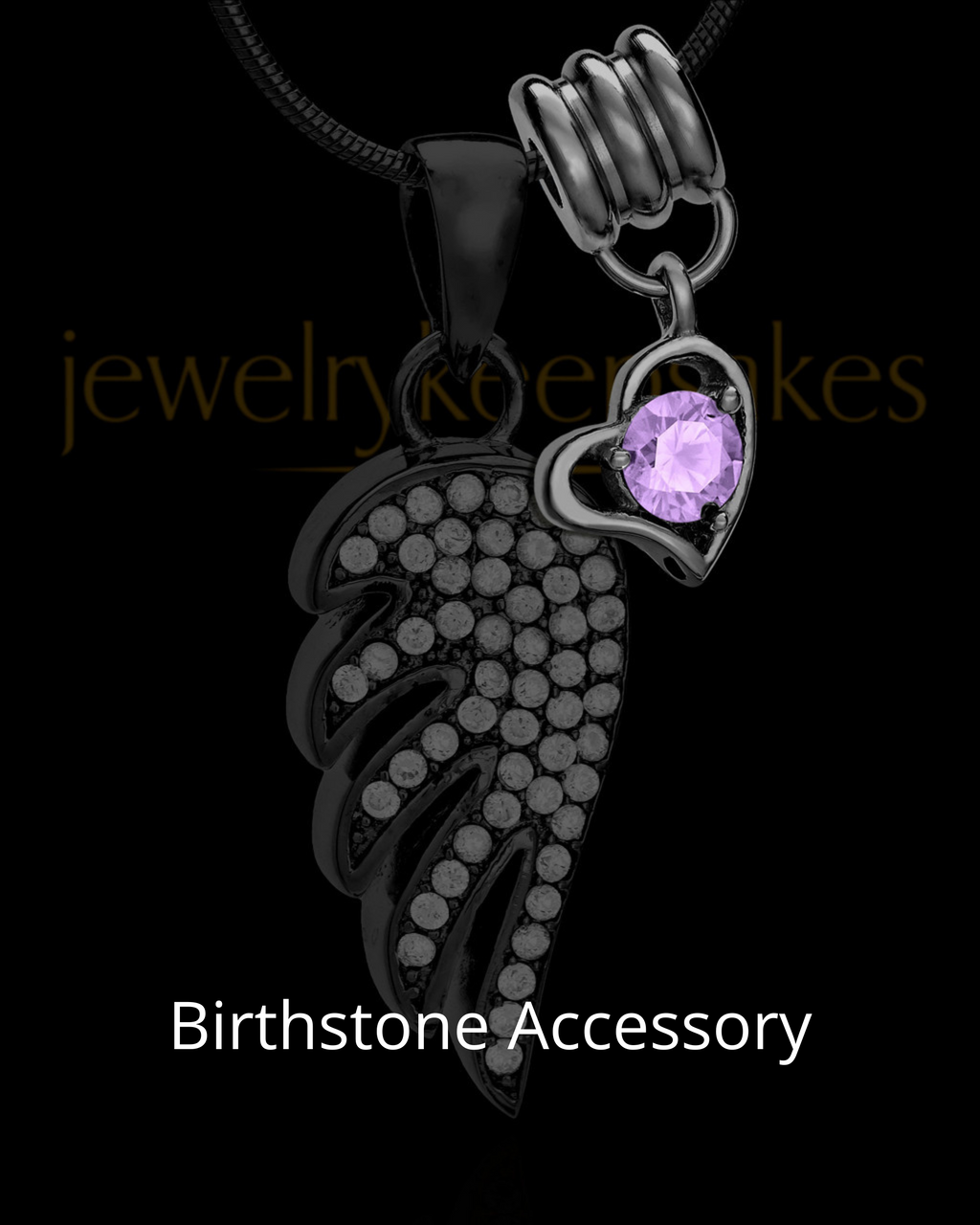 Black Plated Stainless Abounding Circle Thumbprint Pendant