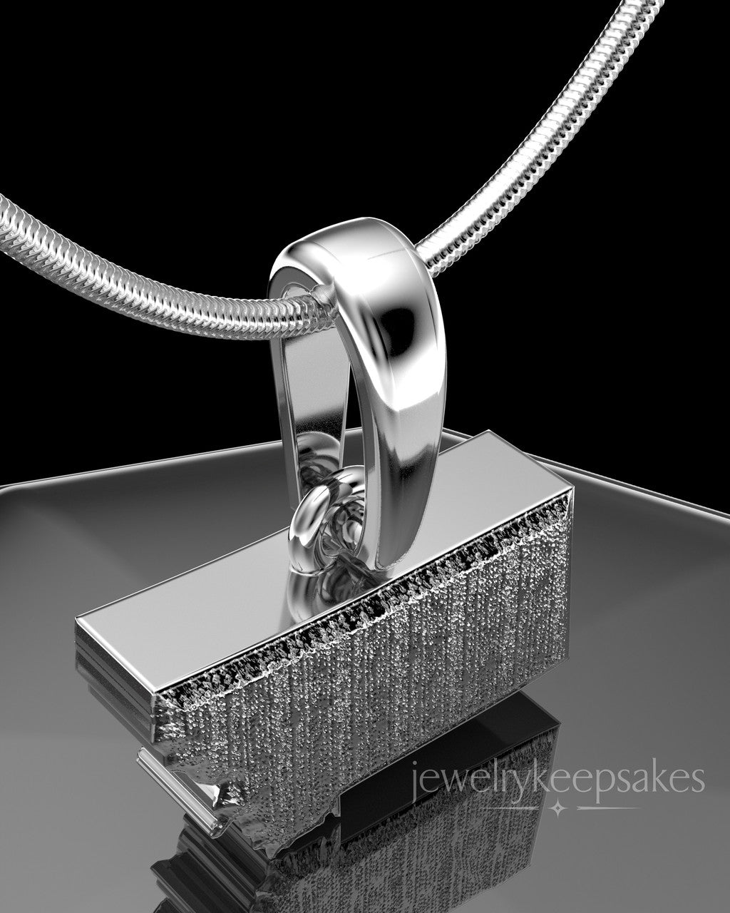 Sterling Silver Permanently Sealed State Waterproof Keepsake Jewelry