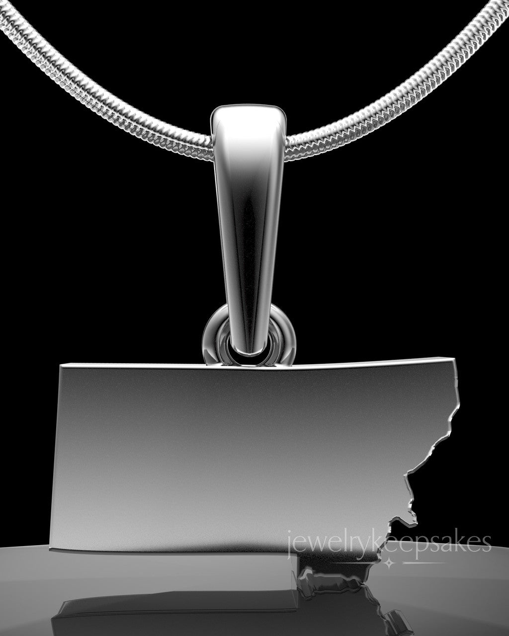 Solid 14k White Gold Permanently Sealed State Waterproof Keepsake Jewelry