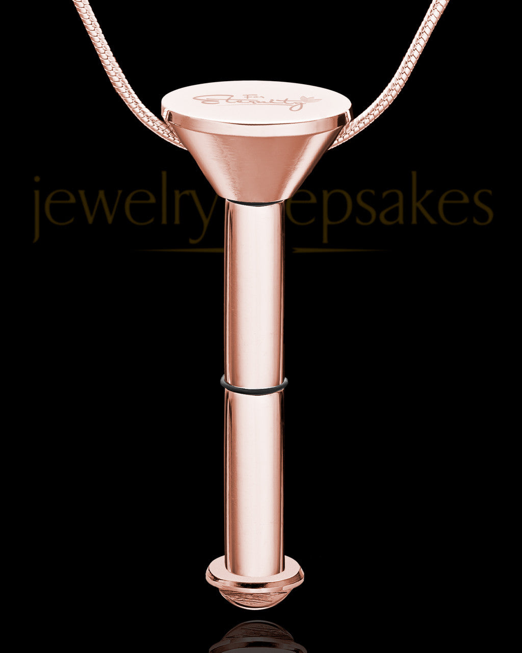 Rose Gold Stainless Millenium Cremation Pendant