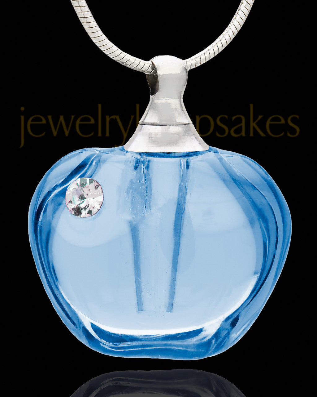 Ash Keepsake Blue Allure Glass Locket