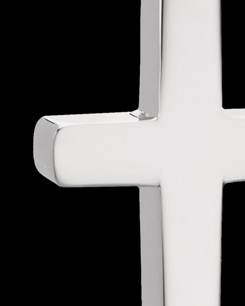 Stainless Cremains Locket February Memorable Cross - Eternity Collection