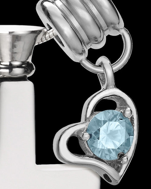 Stainless Cremains Locket March Memorable Cross - Eternity Collection