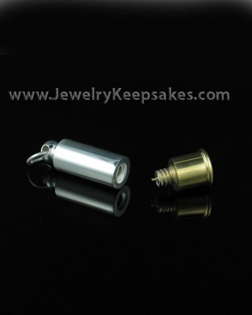 Jewelry Urn Stainless Steel Shotgun Shell Keychain - Eternity Collection