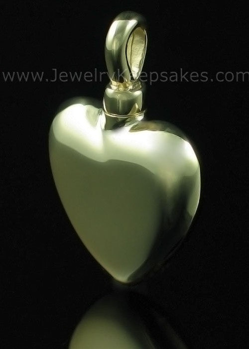 Cremains Locket Small Heart - 14K Gold
