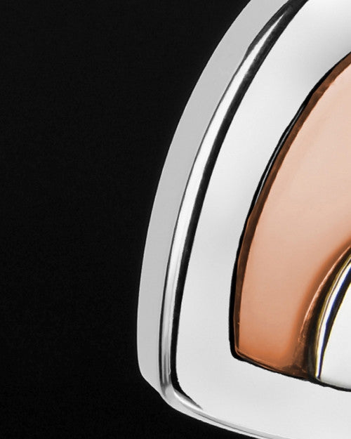 Stainless Steel and Rose Gold Candid Heart Keepsake