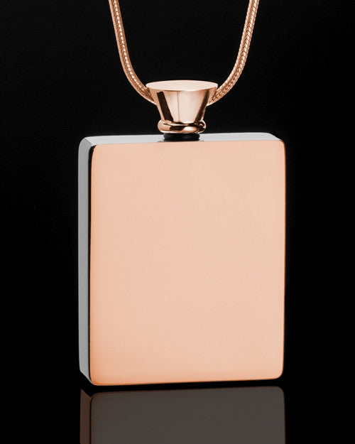 Rose Gold Whispering Thoughts Memorial Pendant