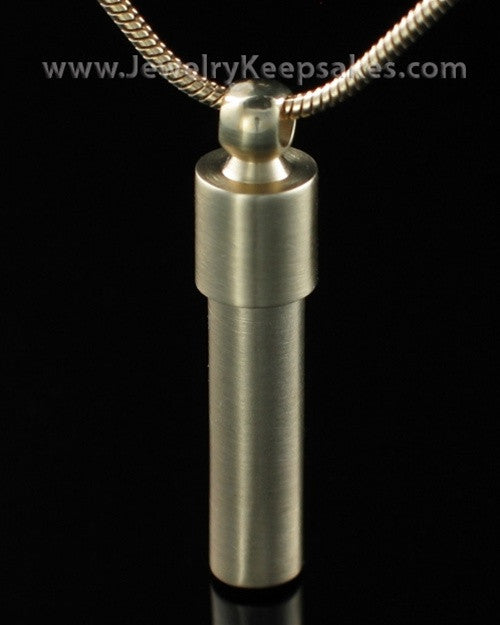 Ash Pendant Brass Cylinder