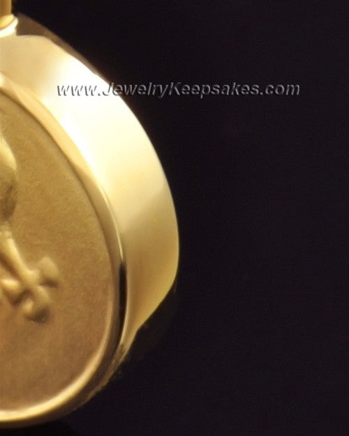 Necklace Urn Gold Plated Girl