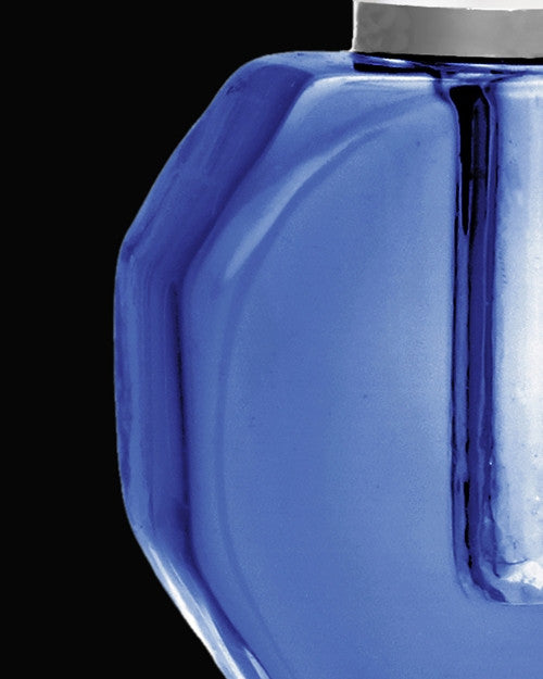 Cremains Jewelry Royal Blue Teardrop Glass Locket