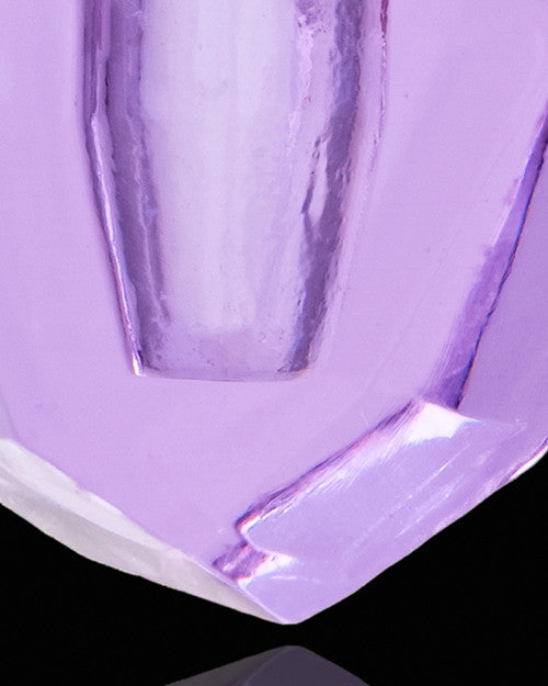 Urn Pendant Lavender Petite Teardrop Glass Locket