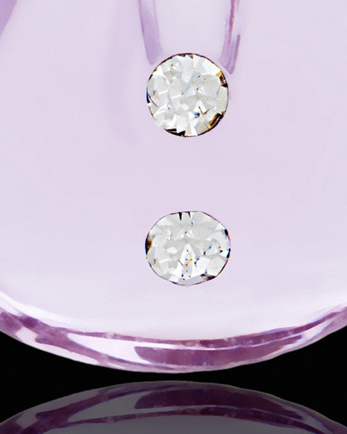 Cremation Necklace Lavender Sprinkle Glass Locket