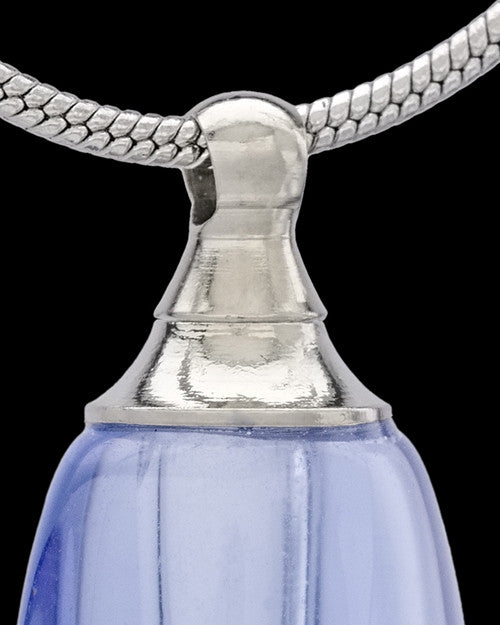 Urn Necklace Blue Fallen Tear Glass Locket