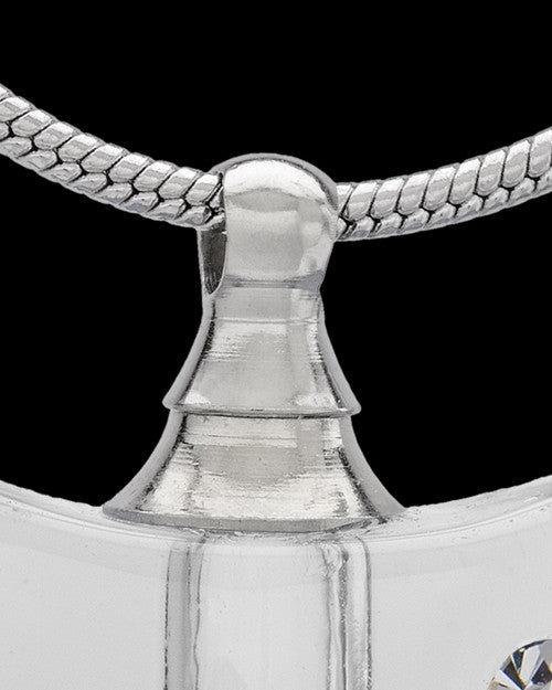 Urn Necklace Clear So Loved Glass Locket