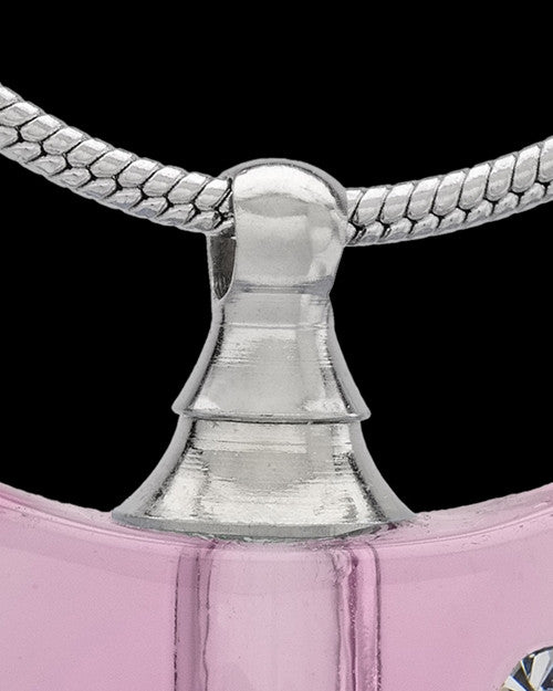Urn Necklace Pink So Loved Glass Locket