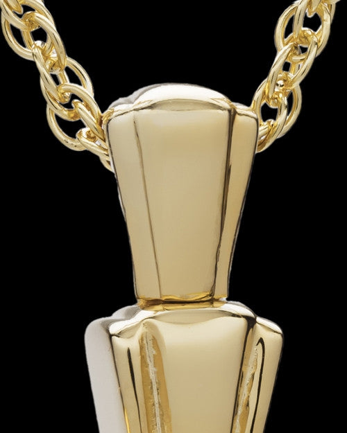 Cremation Ash Jewelry Antique 14K Gold Plated Wrapped Cross