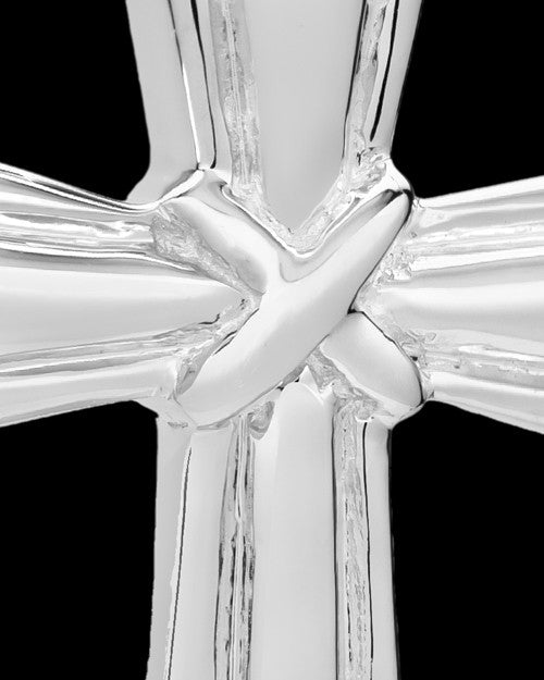 Cremation Ash Jewelry Antique Sterling Silver Plated Wrapped Cross