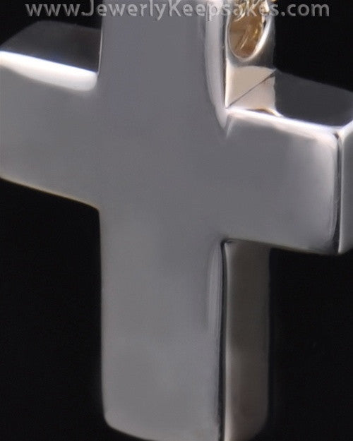 Remembrance Pendant Sterling Silver Slider Cross